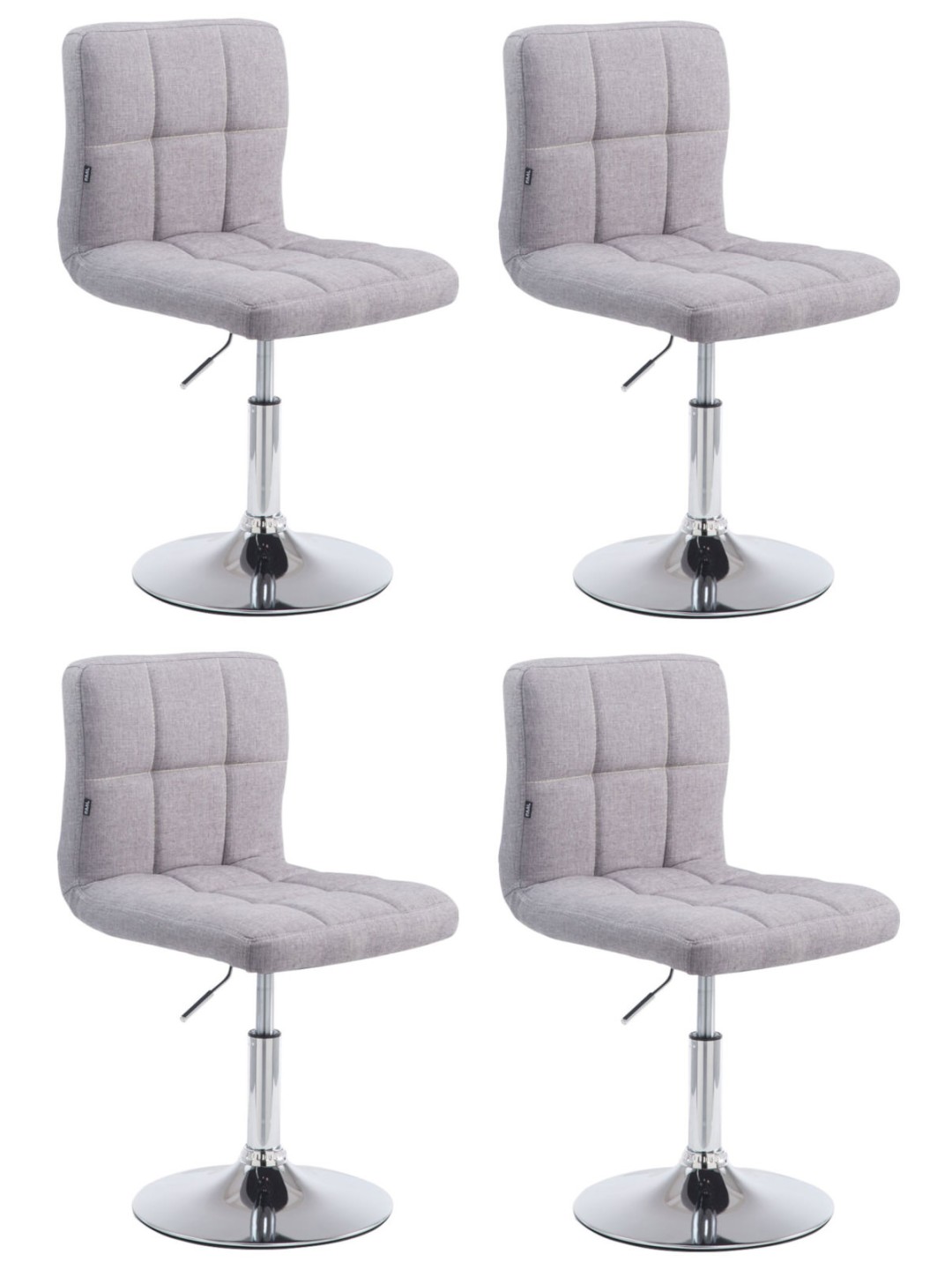 4 kpl Palma Lounger V2 kangas, harmaa