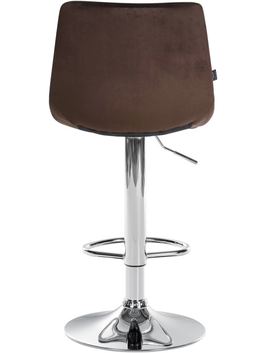 2 baarituolia Jerry velvet kromi, ruskea