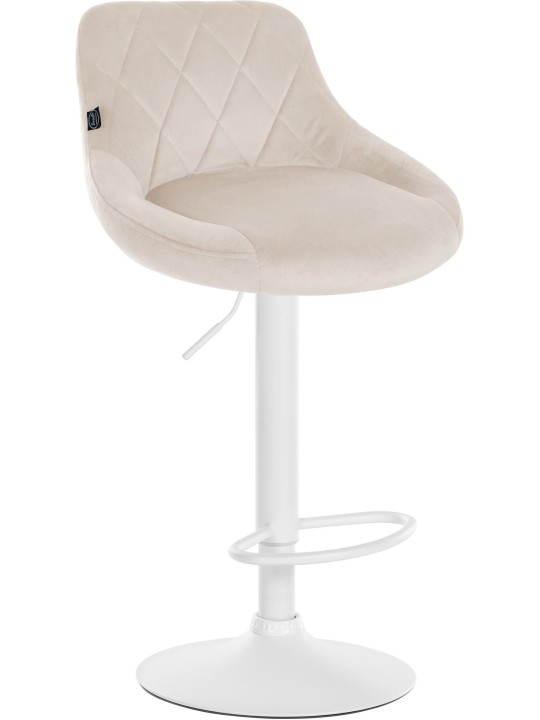 2 baarijakkaran setti Lazio velvet, kermanvärinen