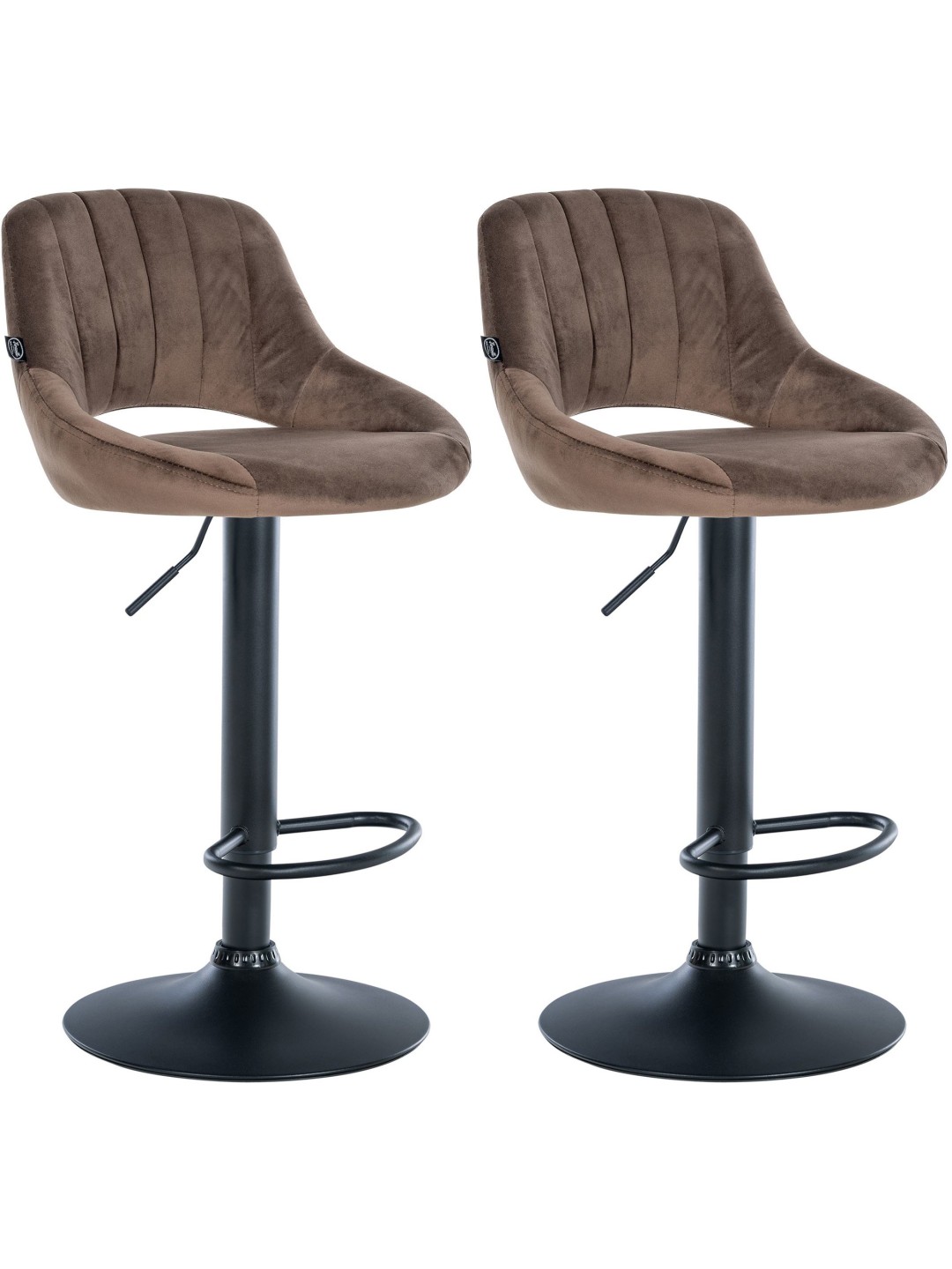 2 baarijakkaran sarja Milet velvet B, ruskea