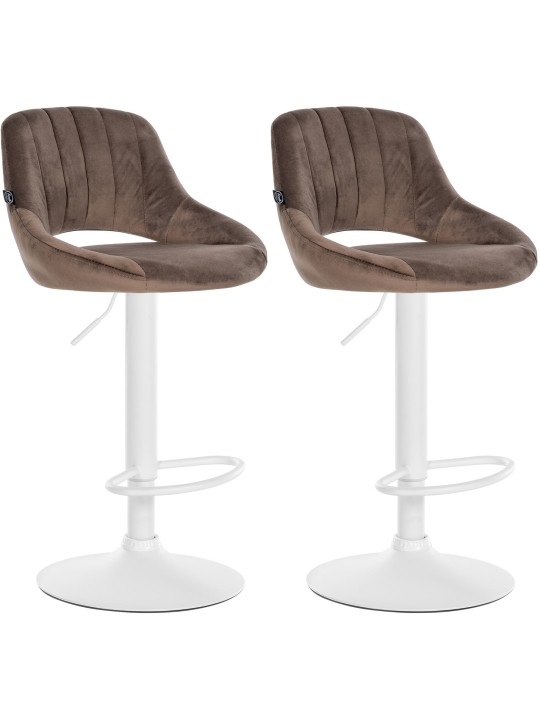 2 baarituolia Milet velvet W, ruskea 2 baarituolia Milet velvet W, ruskea