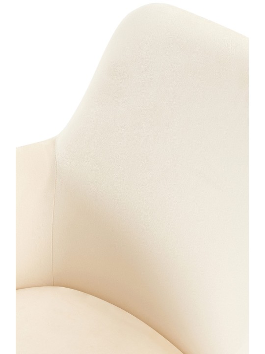 Olema samettinen ruokapöydän tuoli, kermanvärinen Olema samettinen ruokapöydän tuoli, kermanvärinen
