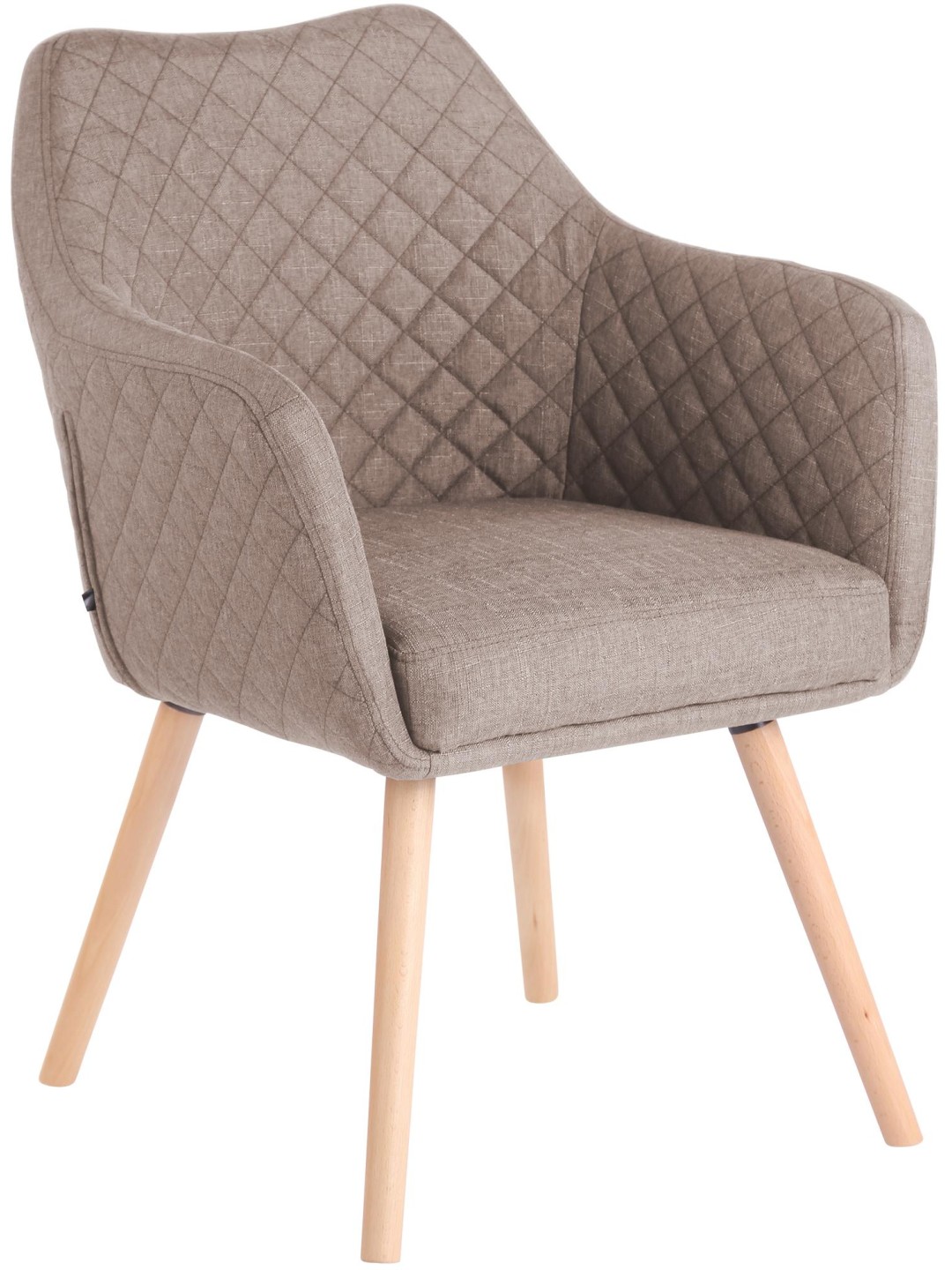 Ruokahuoneen tuoli Gent kangas natura, taupe