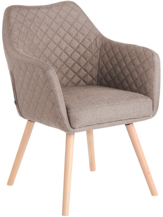Ruokahuoneen tuoli Gent kangas natura, taupe