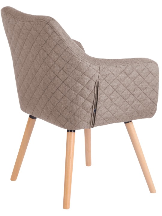 Ruokahuoneen tuoli Gent kangas natura, taupe