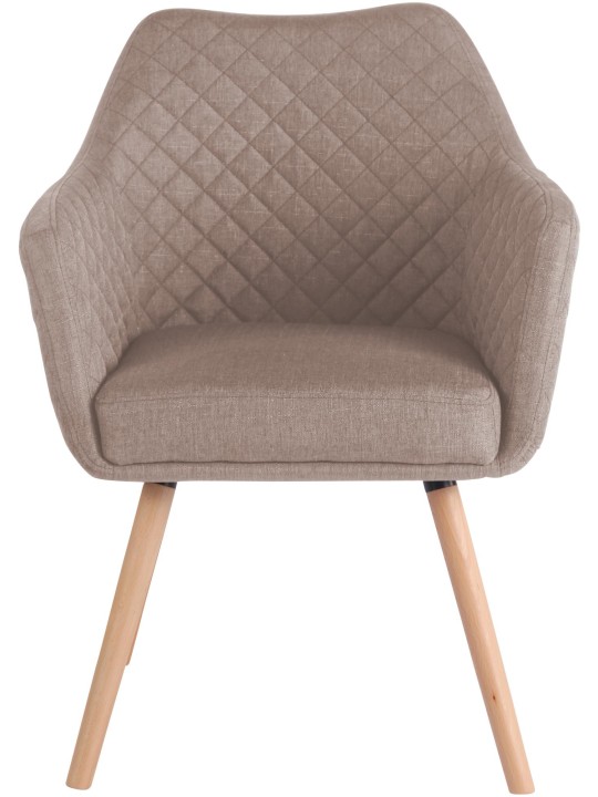 Ruokahuoneen tuoli Gent kangas natura, taupe