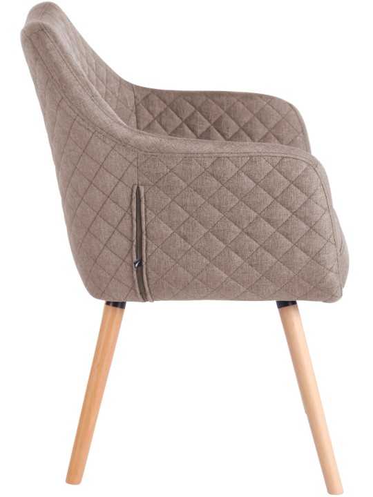 Ruokahuoneen tuoli Gent kangas natura, taupe