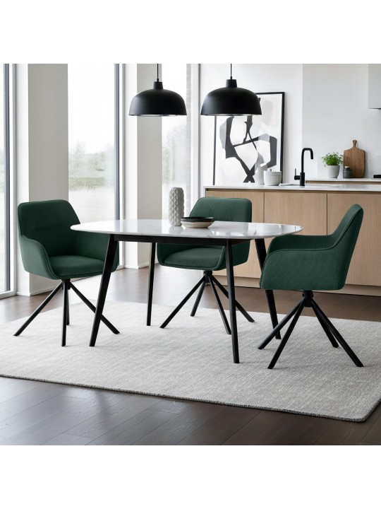 Tuoli Tipton Cord, vihreä