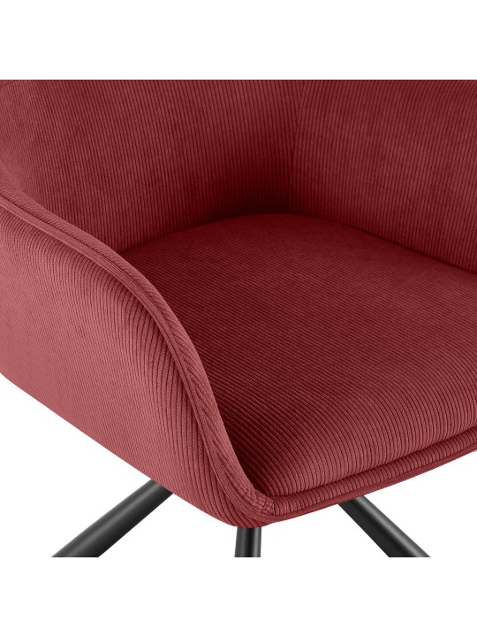 Tuoli Tipton Cord, viininpunainen