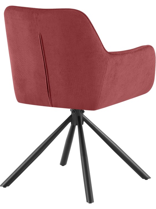 Tuoli Tipton Cord, viininpunainen