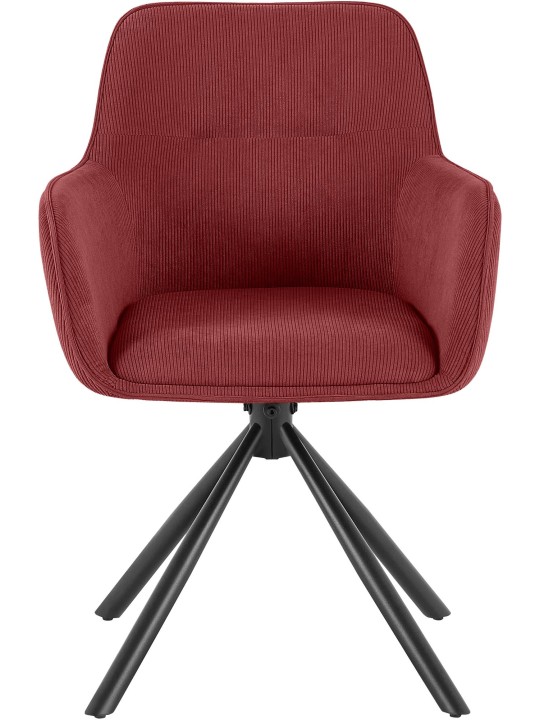 Tuoli Tipton Cord, viininpunainen