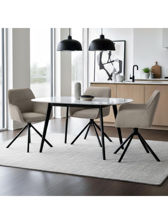 Tuoli Tipton Cord, taupe Tuoli Tipton Cord, taupe