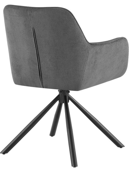 Tuoli Tipton Cord, harmaa