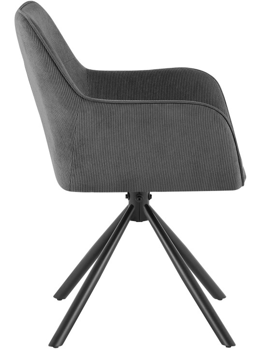 Tuoli Tipton Cord, harmaa