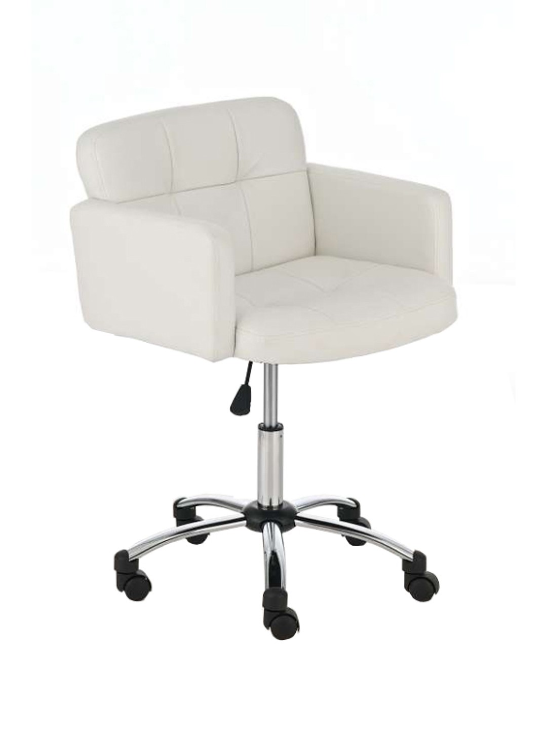 Työjakkara Los Angeles keinonahkaa, valkoinen