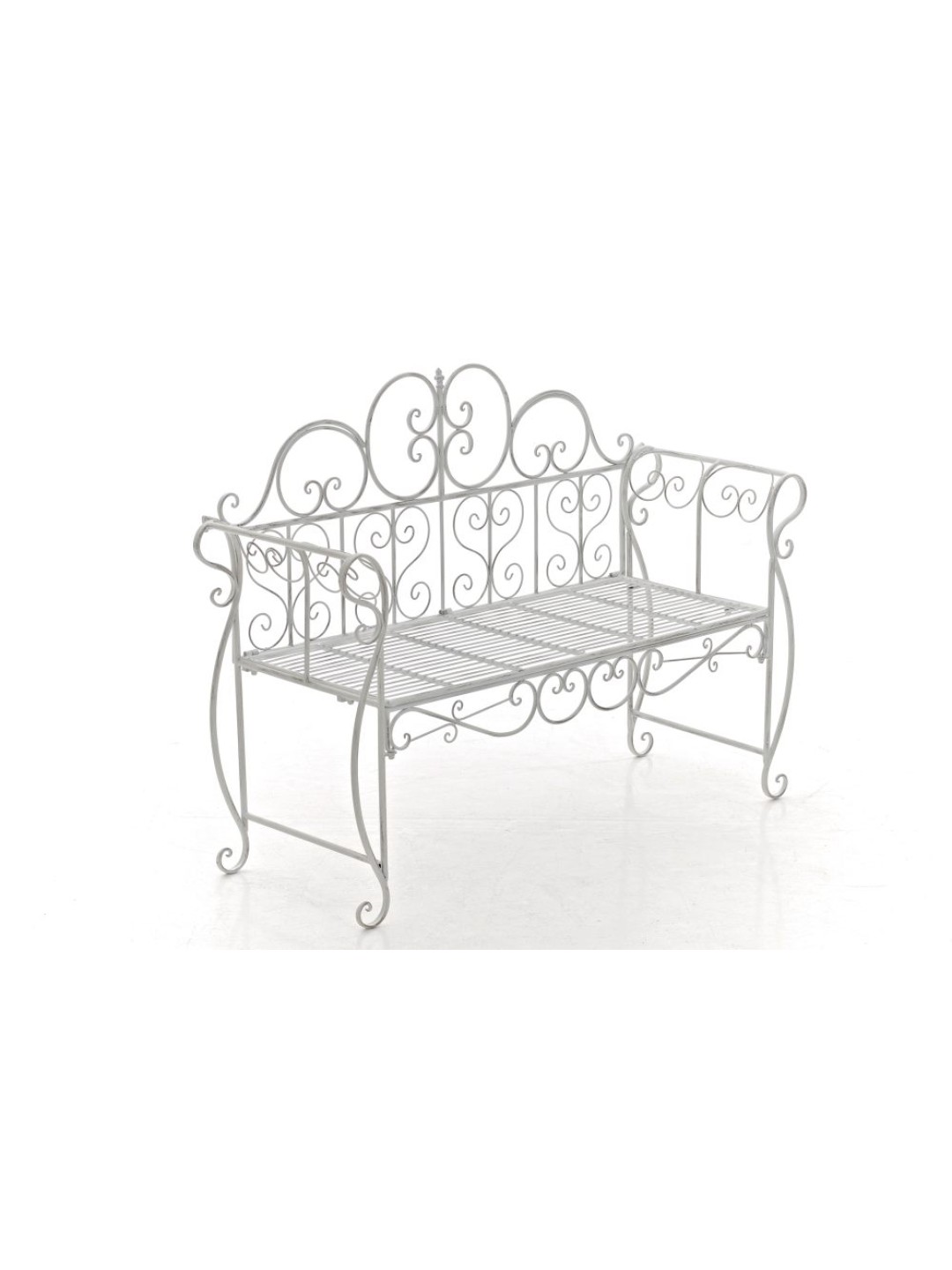 Puutarhapenkki Minna, antiikkivalkoinen