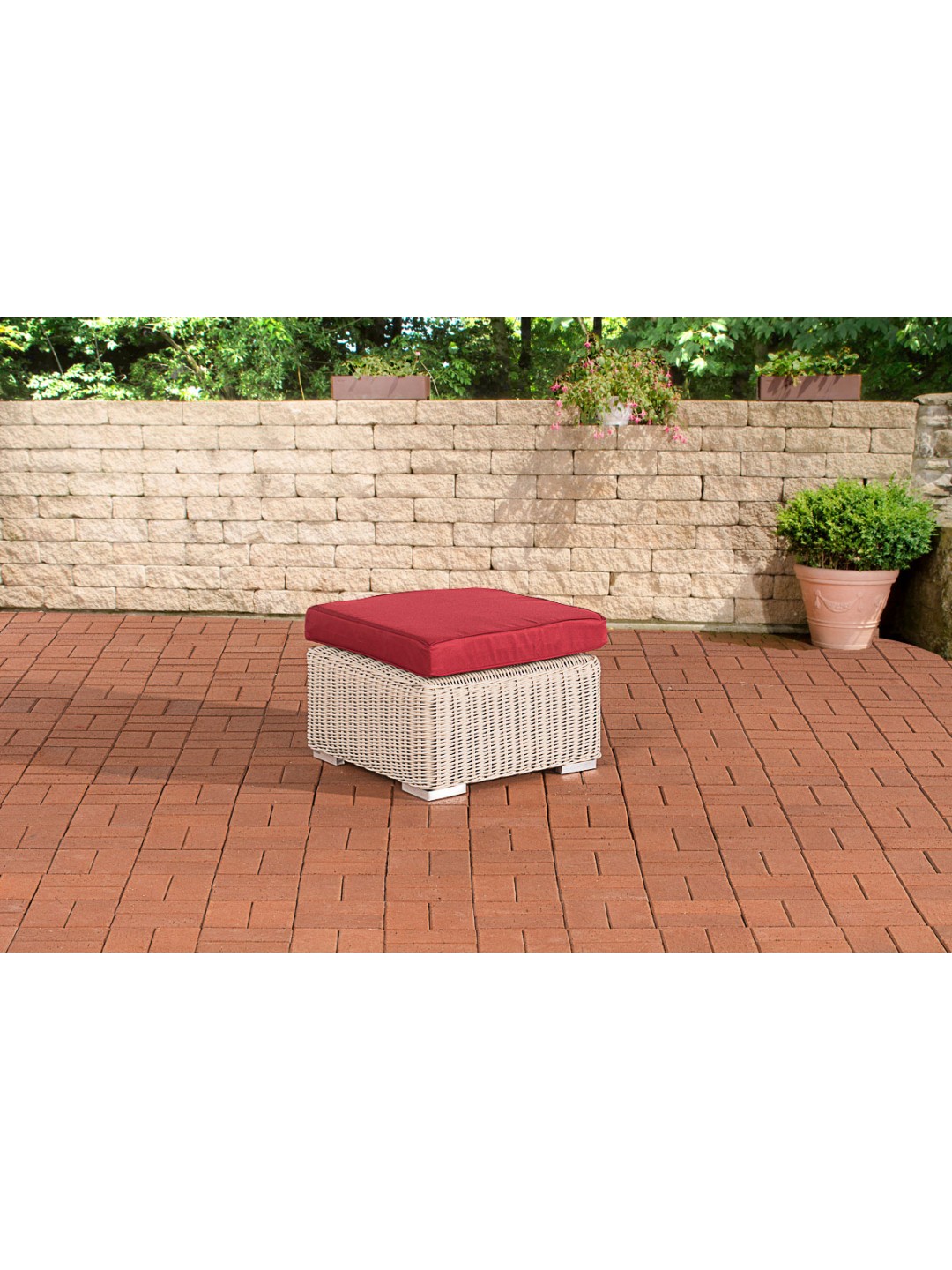 Jakkara Bilbao / Madeira rubiininpunainen, helmenvalkoinen