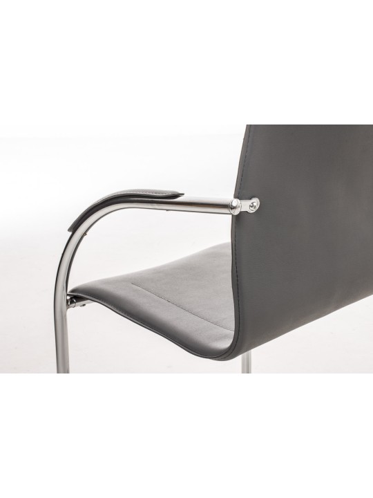 Melina vierailijatuoli, harmaa