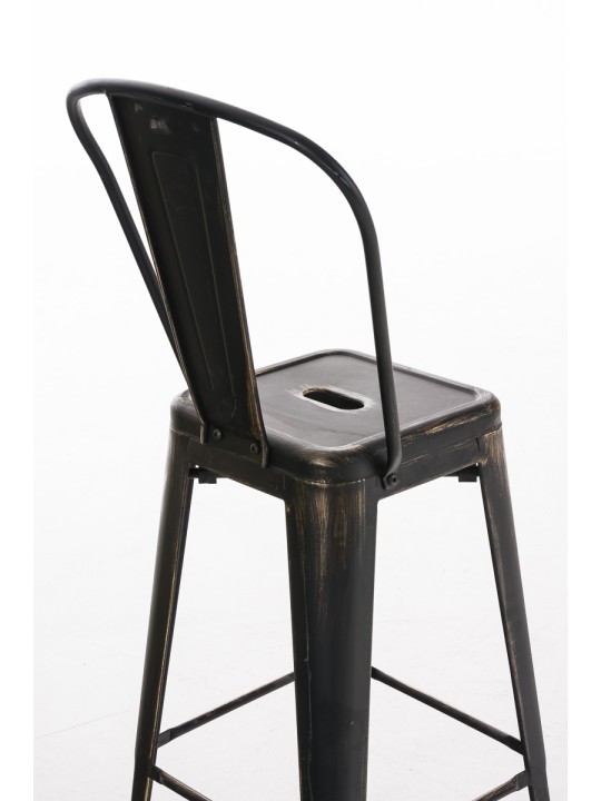 Antiikkinen Aiden-baarijakkara, musta-kulta