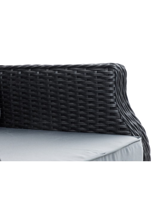 Breno-nojatuoli ja rahi rautaharmaa, musta