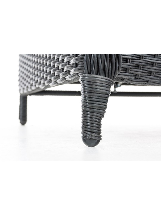 Breno-nojatuoli ja rahi rautaharmaa, musta