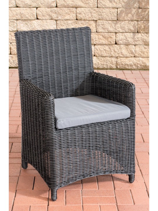 Tuoli Fontana / Sankt Marlo raudanharmaa 5mm, musta