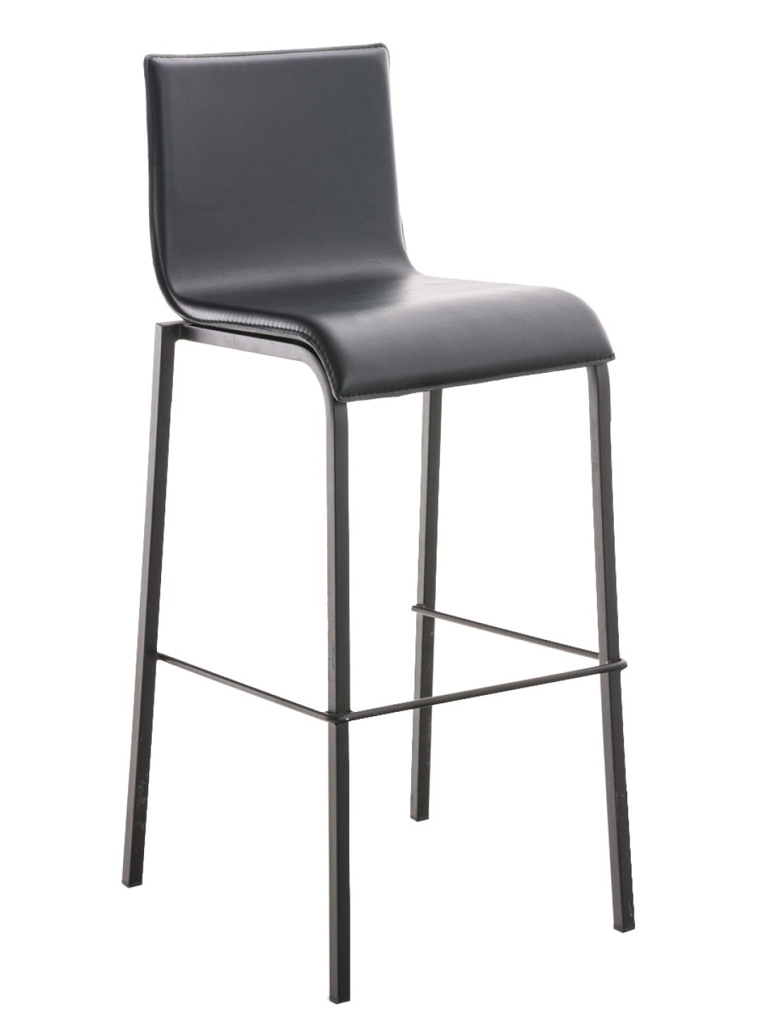 Baarijakkara Avola nahkainen litteä B78, musta