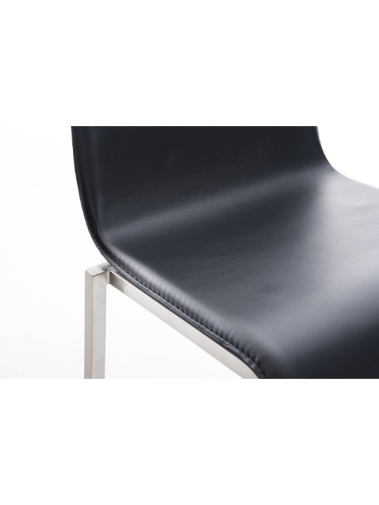 Baarijakkara Avola nahkainen litteä E78, musta