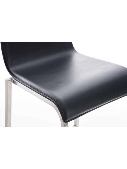 Baarijakkara Avola nahkainen litteä E78, musta