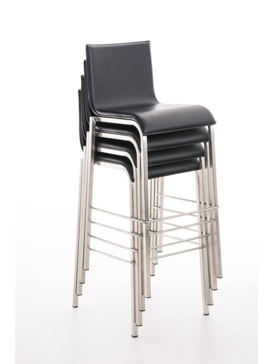 Baarijakkara Avola nahkainen litteä B78, musta