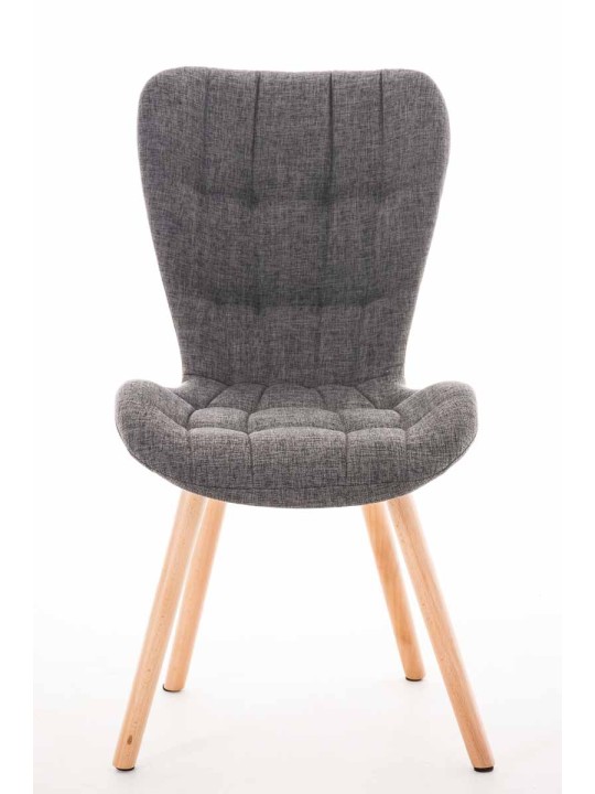 Tuoli Elda luonnollinen kangas, vaaleanharmaa