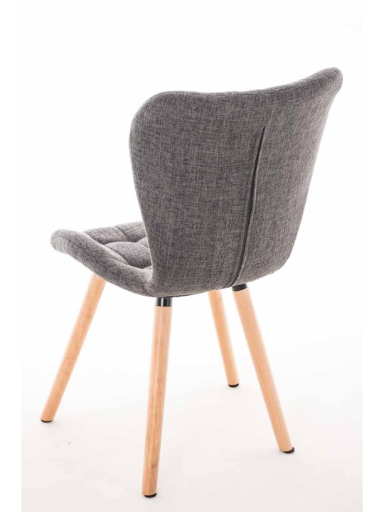 Tuoli Elda luonnollinen kangas, vaaleanharmaa