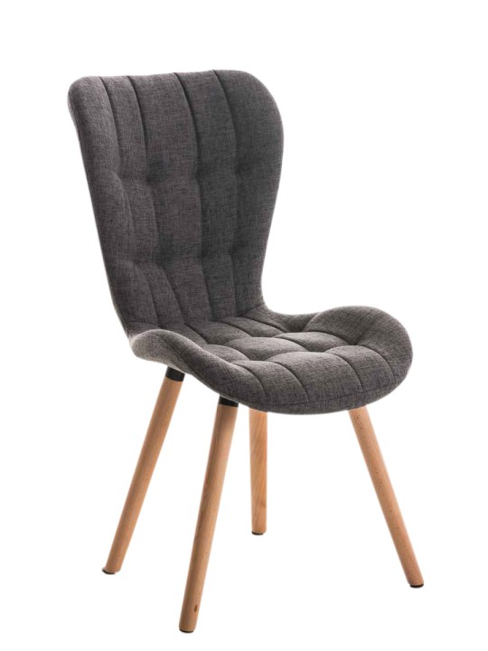 Tuoli Elda luonnollinen kangas, vaaleanharmaa