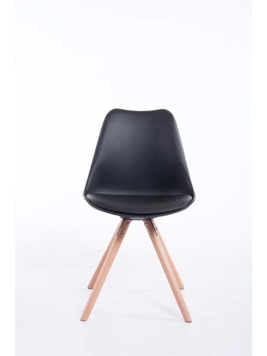 Toulouse Natura pyöreä vierailijatuoli, musta