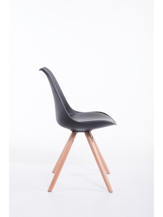 Toulouse Natura pyöreä vierailijatuoli, musta