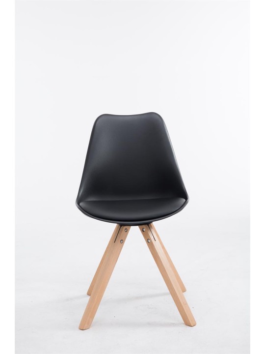 Toulouse Natura Squaren vierailijatuoli, musta