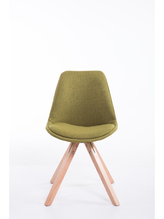 Vierailijatuoli Toulouse kangas Natura Square, vihreä