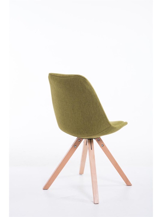 Vierailijatuoli Toulouse kangas Natura Square, vihreä