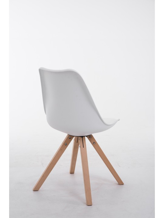 Toulouse Natura Squaren vierailijatuoli, valkoinen