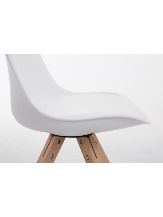 Toulouse Natura Squaren vierailijatuoli, valkoinen