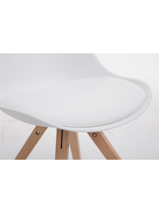 Toulouse Natura Squaren vierailijatuoli, valkoinen