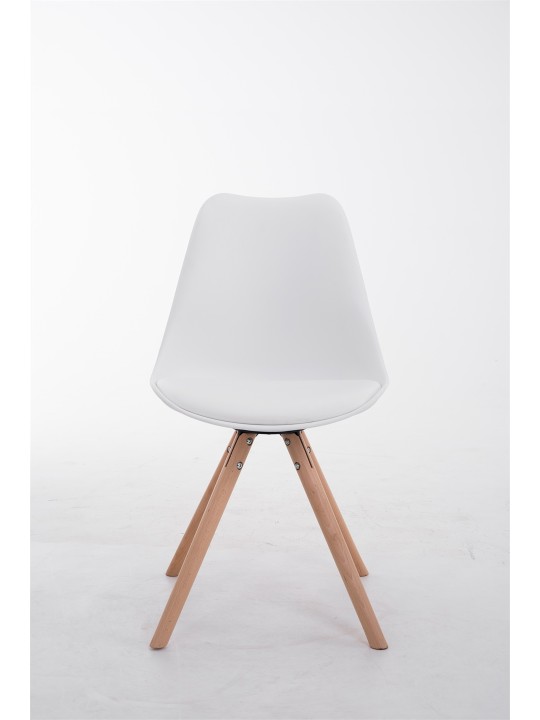 Toulouse Natura pyöreä vierailijatuoli, valkoinen