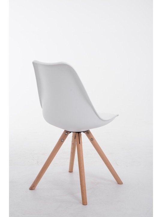 Toulouse Natura pyöreä vierailijatuoli, valkoinen