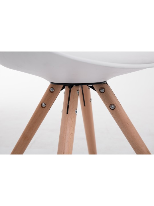 Toulouse Natura pyöreä vierailijatuoli, valkoinen