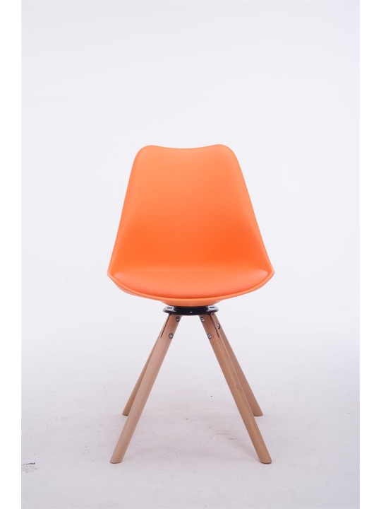 Vierailijatuoli Troyes pyöritettävä Natura Round, oranssi