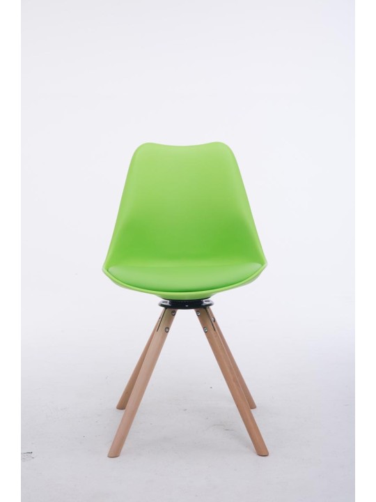 Vierailijatuoli Troyes pyöritettävä Natura Round, vihreä