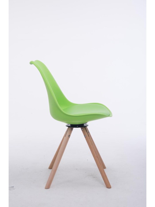 Vierailijatuoli Troyes pyöritettävä Natura Round, vihreä