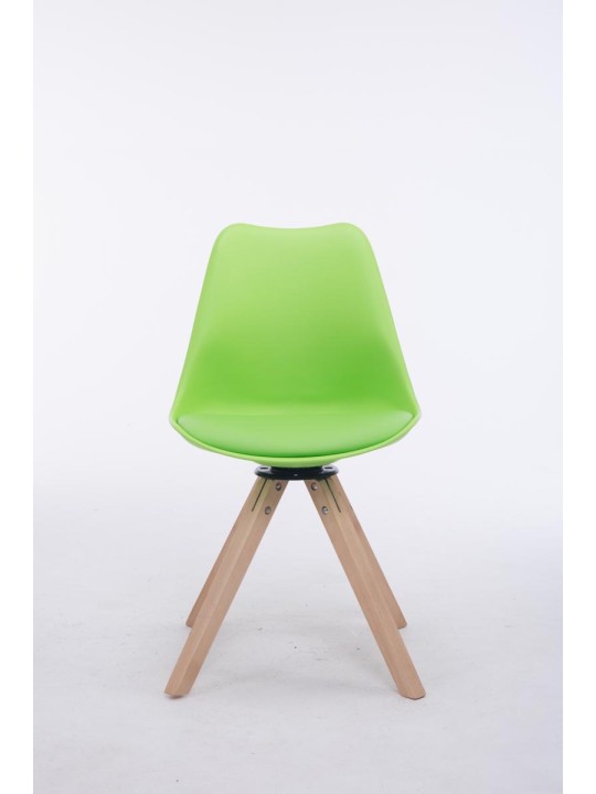 Vierailijatuoli Troyes kääntyvä Natura Square, vihreä