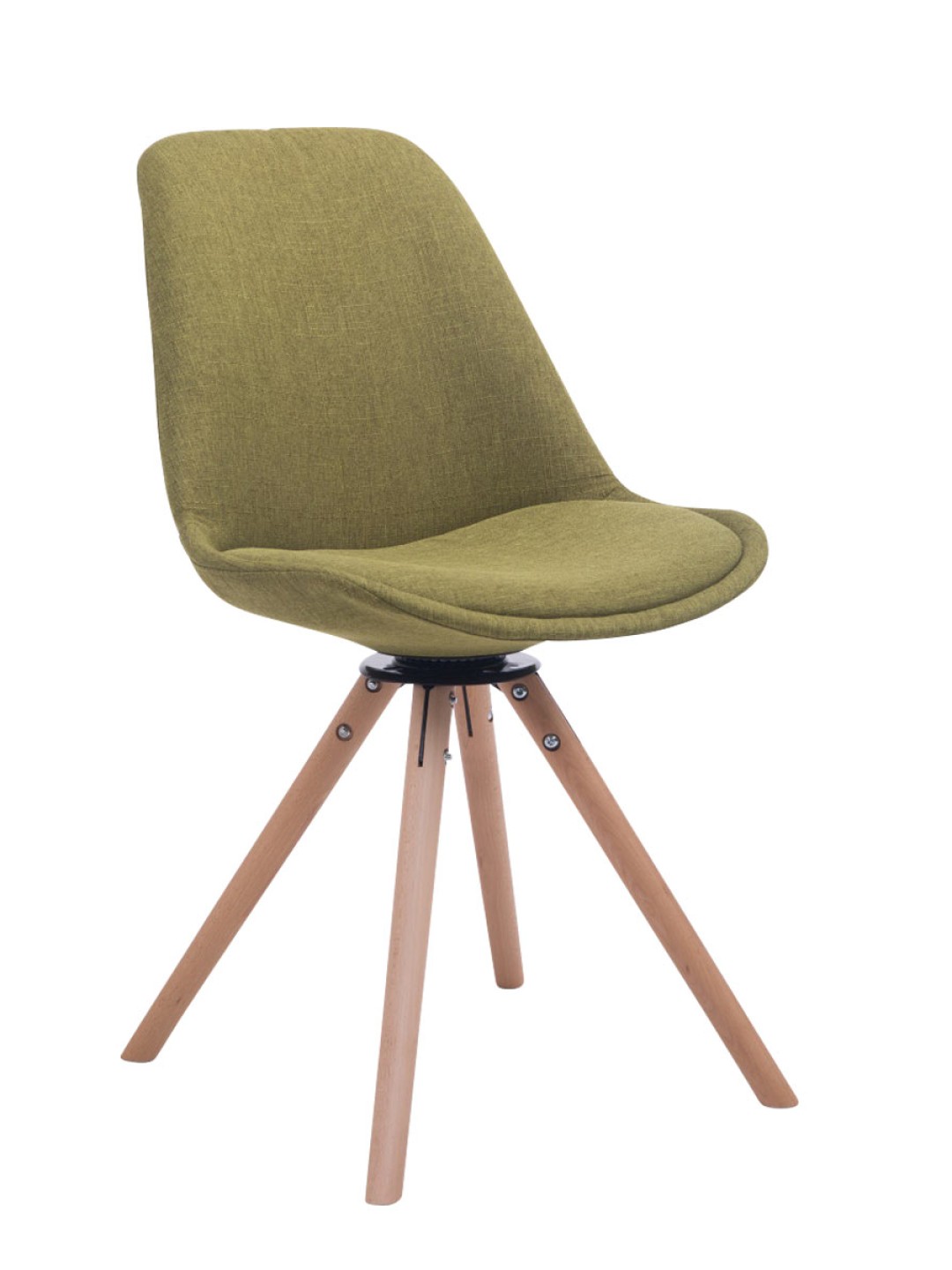 Troyes pyörivä vierailijatuoli Natura Fabric Pyöreä, vihreä
