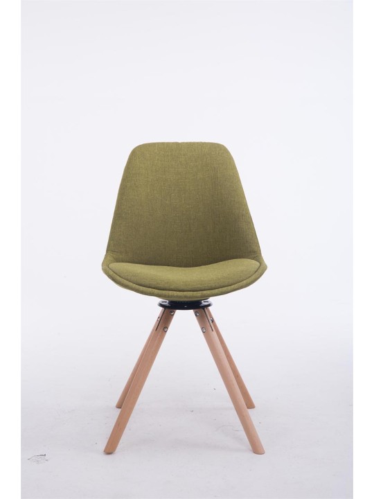Troyes pyörivä vierailijatuoli Natura Fabric Pyöreä, vihreä